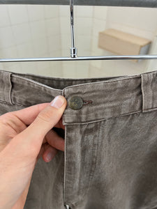 1980s Armani Padded Knee Moto Pants with Hidden Side-Zip Pockets - Size M