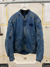 Load image into Gallery viewer, Vintage Padded Denim Moto Jacket - Size L