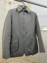 Load image into Gallery viewer, Late 1990s Mandarina Duck Light Grey Egg Cell Tailored Blouson - Size S