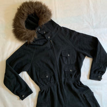 Load image into Gallery viewer, 1990s Yohji Yamamoto Fur Hooded Boiler Suit - Size S