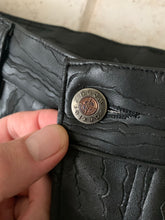 Load image into Gallery viewer, 1990s Dexter Wong Faux Leather Topography Pants - Size S