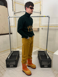 1980s Armani Yellow Ski Pants - Size M
