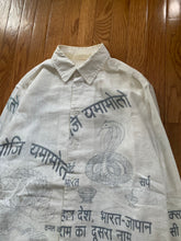 Load image into Gallery viewer, aw2004 Yohji Yamamoto Hindu Graphic Linen Shirt - Size L