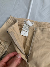Load image into Gallery viewer, 2000s Armani Beige Gimmick Cargo Pocket Work Pants - Size S