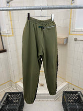 Load image into Gallery viewer, 1990s Vintage Destroy Olive Two-Tone Nylon Cotton Sweatpants - Size L