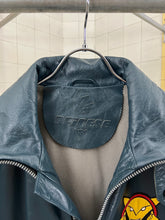 Load image into Gallery viewer, 2000s Yohji Yamamoto x Dainese Y’s Blue Leather Moto Jacket - Size XL