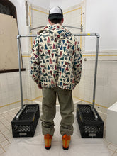 Load image into Gallery viewer, 1990s Armani Collegiate Flag Asymmetric Zip Hooded Anorak - Size L
