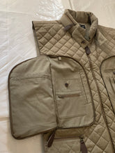 Load image into Gallery viewer, aw1992 Issey Miyake Khaki Quilted Nylon Hidden Cargo Pocket Vest - Size XL
