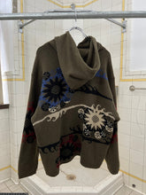 Load image into Gallery viewer, 1980s Marithe Francois Girbaud x Les Millesimes Hooded Graphic Intarsia Knit Sweater - Size L