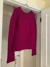 Load image into Gallery viewer, 1990s Yohji Yamamoto Magenta Circular Weave Wool Sweater - Size M