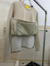 Load image into Gallery viewer, 2000s Mandarina Duck Beige Crewneck with Hidden Mesh Kangaroo Pocket - Size S