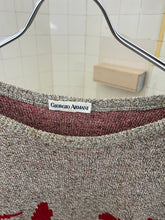 Load image into Gallery viewer, 1980s Armani Calligraphy Intarsia Knit Sweater - Size XL