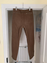 Load image into Gallery viewer, 1980s Katharine Hamnett Brown Cotton Military Trousers with Zipper Hems - Size M