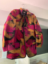Load image into Gallery viewer, aw1997 Issey Miyake Wool Vibrant Camo Blazer with Leather Trim - Size L