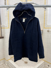 Load image into Gallery viewer, 1990s Yohji Yamamoto x Y’s Camo Textured Knit Quarter Zip Hoodie - Size M