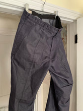 Load image into Gallery viewer, 1990s Armani Indigo Cotton Poly Blend Flare Trousers - Size M