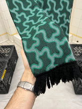 Load image into Gallery viewer, 1980s Yohji Yamamoto Green Amoeba Woven Scarf - Size OS