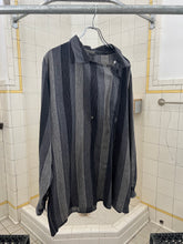 Load image into Gallery viewer, 1980s Marithe Francois Girbaud Stripped Asymmetrical Pajama Shirt - Size L