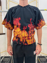 Load image into Gallery viewer, aw2004 Bernhard Willhelm Flame Football T-Shirt - Size M