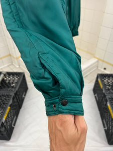 1980s Armani Green Nylon Puffer Jacket - Size L