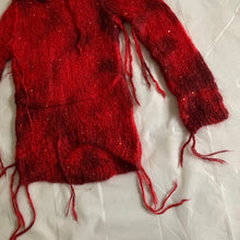 Load image into Gallery viewer, aw2006 Junya Watanabe Destroyed Red Mohair Knit - Size S
