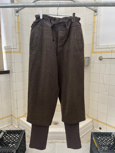 1980s Armani Layered Snow Trouser with Ribbed Cuffs - Size XL