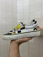 Load image into Gallery viewer, ss2000 Issey Miyake x Takashi Murakami Hand Painted Black and White Slip-ons - Size 8 US