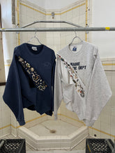Load image into Gallery viewer, ss2021 Per Gotesson Slashed Vintage "Maine Athletic Dept." Crewneck with Vintage Jewelry - Size L/XL