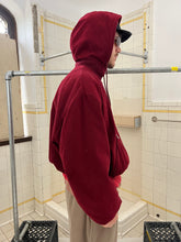 Load image into Gallery viewer, 1980s Katharine Hamnett Velour Circle Pattern Hooded Bomber - Size XL