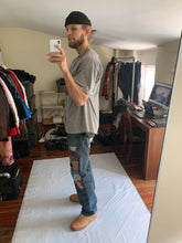 Load image into Gallery viewer, 2000s Yohji Yamamoto x Spotted Horse Repaired Distressed Denim - Size L