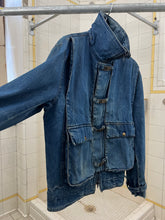 Load image into Gallery viewer, 1980s Marithe Francois Girbaud x Complemets Denim Cargo Jacket with Front Buckle Closures - Size M