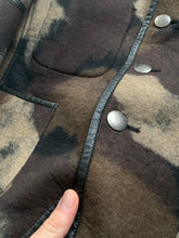 Load image into Gallery viewer, aw1997 Issey Miyake Wool Camo Blazer with Leather Trim - Size L