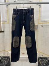 Load image into Gallery viewer, 2001 CDG Homme Homme Leather Reinforced Denim Jeans - Size L