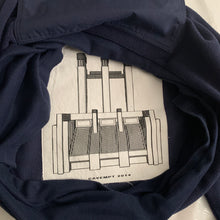Load image into Gallery viewer, aw2015 Cav Empt Navy Fleece Hooded Pullover - Size L