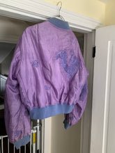 Load image into Gallery viewer, ss1993 Yohji Yamamoto Sample Purple Silk Dragon Embroidered Bomber - Size M