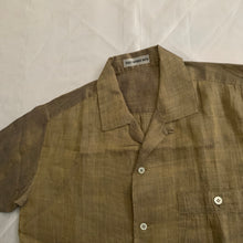 Load image into Gallery viewer, ss1998 Issey Miyake Iridescent Mustard Crinkled Shirt - Size L
