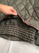 Load image into Gallery viewer, aw1992 Issey Miyake Forest Green Articulated Paneled Cropped Nylon Bomber - Size L