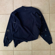 Load image into Gallery viewer, ss2021 Per Gotesson Slashed Vintage Paint Splattered Crewneck with Vintage Jewelry - Size S/M