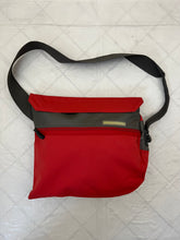 Load image into Gallery viewer, Late 1990s Mandarina Duck Small Red 'Basis' Messenger Bag - Size OS