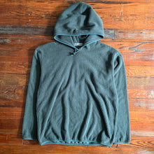 Load image into Gallery viewer, aw1999 Issey Miyake Ribbed Fleece Teal Hoodie - Size L