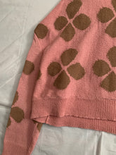 Load image into Gallery viewer, aw1996 CDG Cropped Flower Intarsia Sweater - Size M
