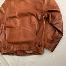 Load image into Gallery viewer, aw1992 Issey Miyake Leather Pillow Neck Flight Jacket with Packable Hood - Size XL