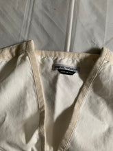 Load image into Gallery viewer, 1990s Armani White with Beige Trim Racer Vest - Size L
