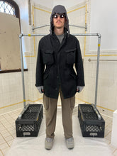 Load image into Gallery viewer, Late 1990s Mandarina Duck Thick Wool M65 Jacket with Grey Nylon Hood - Size L