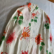 Load image into Gallery viewer, ss1996 Yohji Yamamoto Oversize Acetate Floral Print Shirt - Size XL
