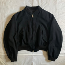 Load image into Gallery viewer, ss1993 Yohji Yamamoto Reversible Nylon &amp; Wool Cropped Bomber Jacket - Size OS