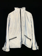 Load image into Gallery viewer, 2000s Armani Futuristic Reflective Glass Jacket with Modular Hood - Size XL