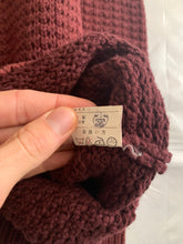 Load image into Gallery viewer, 1980s CDGH Maroon Heavy Cotton Knitted Sweater - Size M