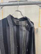 Load image into Gallery viewer, 1980s Marithe Francois Girbaud Stripped Asymmetrical Pajama Shirt - Size L