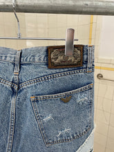 Load image into Gallery viewer, 1990s Armani Eagle Applique Washed Denim - Size M
